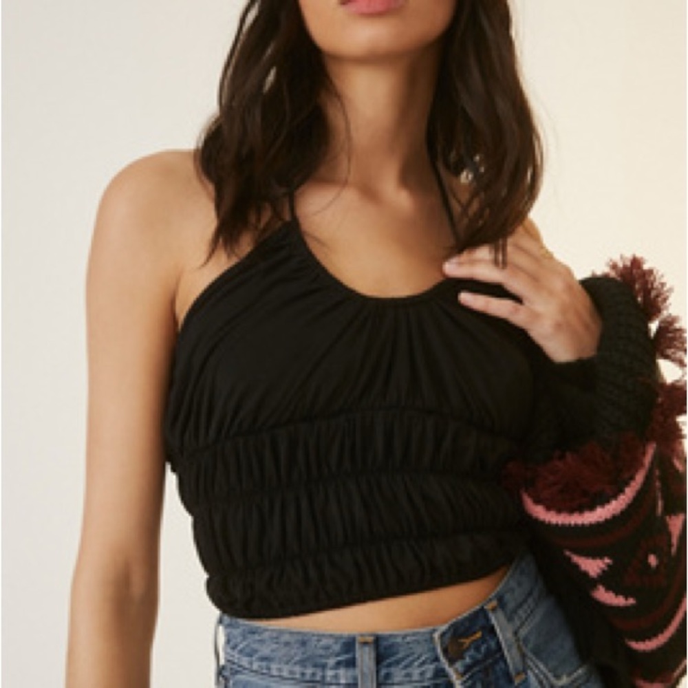 NWT Ruched Halter Tank